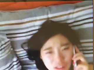 Cheating Chinese Slut Talking On The Phone With Bf While Getting Fucked
